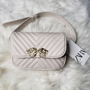 COPY - Zara crossbody/belt bag with Lion head det…